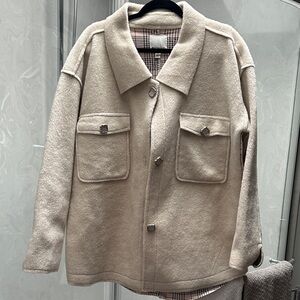 SPANNER Cream Button Down Jacket